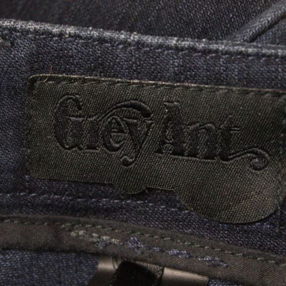 GREY ANT- Navy Cotton Wide Leg Pants Size 8 - Picture 8 of 9